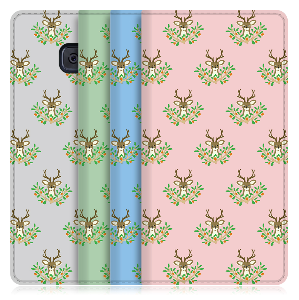 LOOF ANLOOF Galaxy Feel (docomo:SC-04J)用  高品質 手帳型ケース カード収納付き ベルトなし [-Hello Deer-]