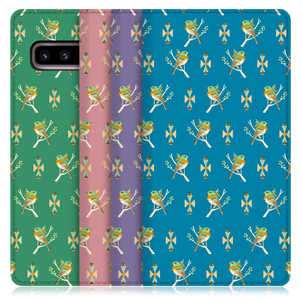 LOOF ANLOOF Galaxy S10 (docomo:SC-03L au:SCV41)用 高品質 手帳型ケース カード収納付き ベルトなし [-Young Bird-]