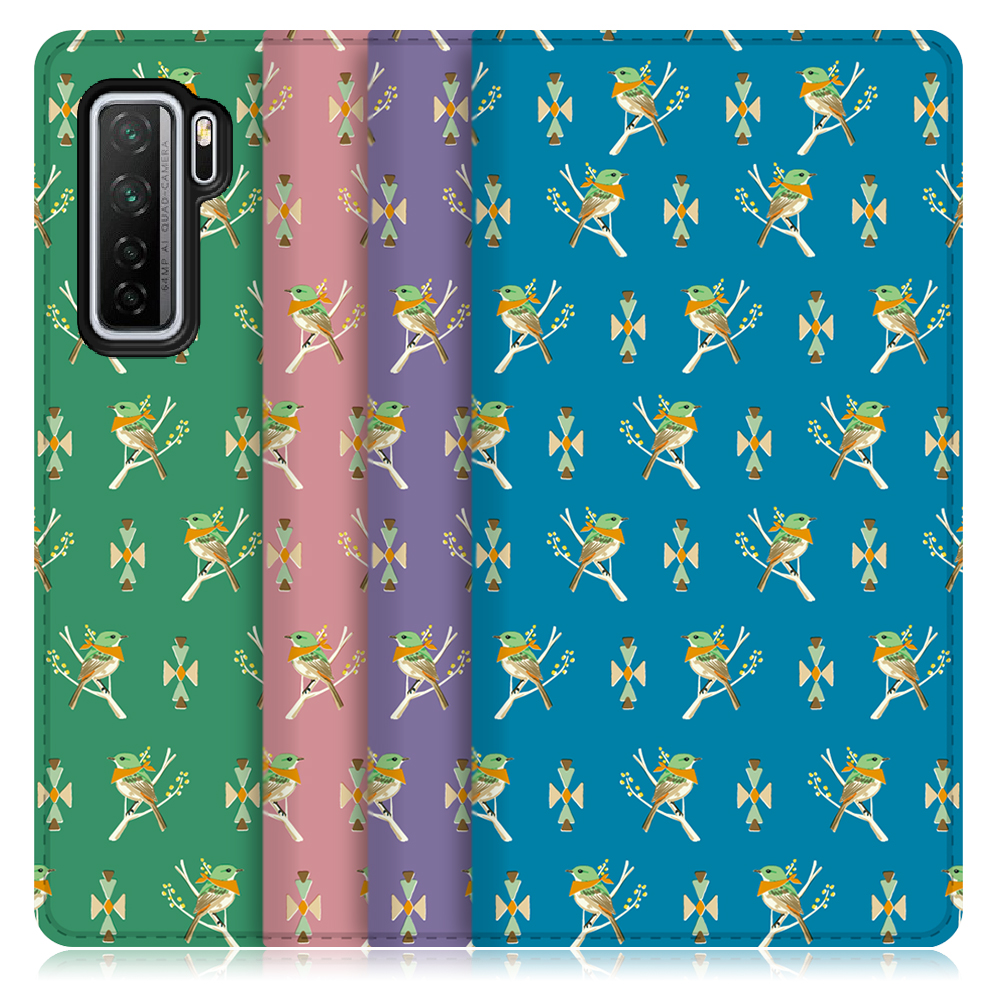 LooCo Official Shop / LOOF ANLOOF HUAWEI P40 lite 5G用 高品質 手帳型ケース カード収納付き  ベルトなし [-Young Bird-]
