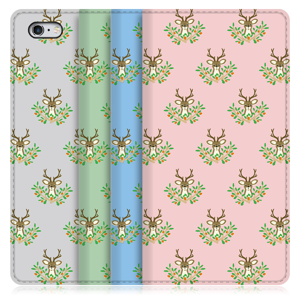 LOOF ANLOOF iPhone 6 Plus / 6s Plus 用 高品質 手帳型ケース カード収納付き ベルトなし [-Hello Deer-]