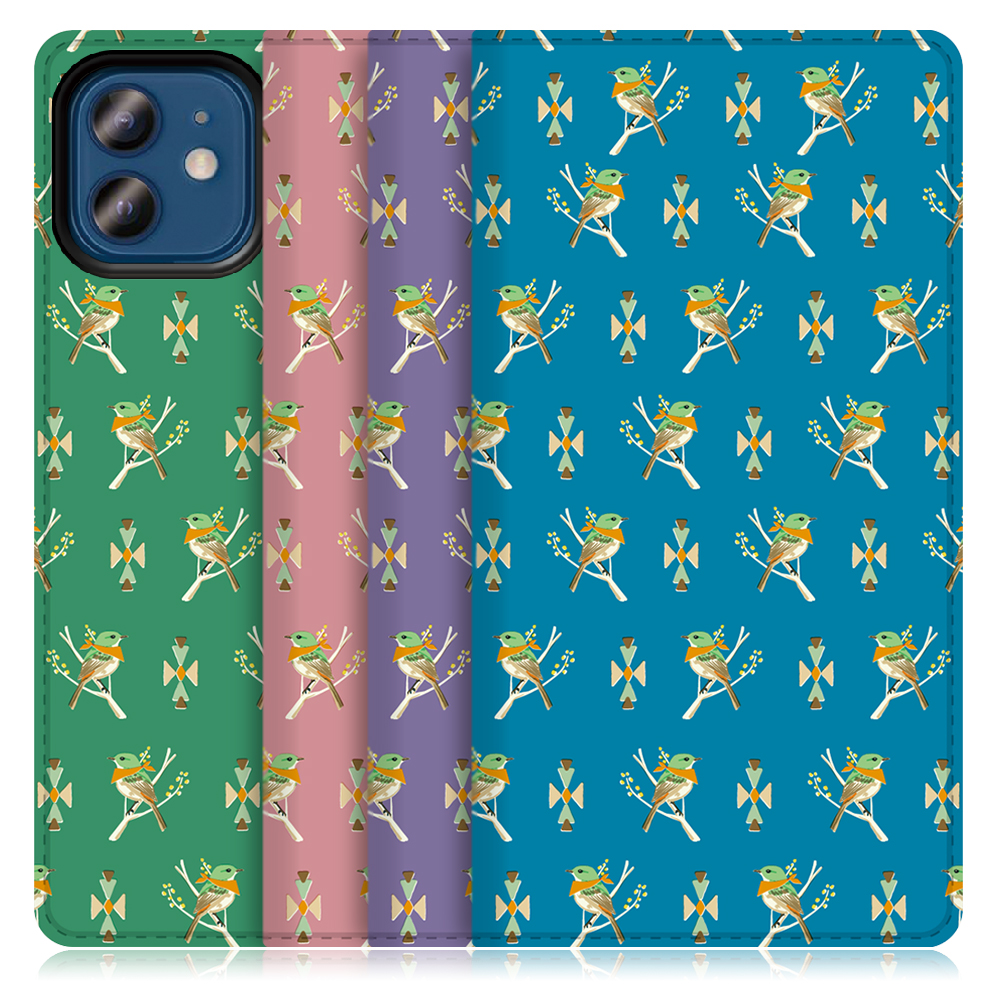 LOOF ANLOOF iPhone 12 / 12 Pro 用 高品質 手帳型ケース カード収納付き ベルトなし [-Young Bird-]