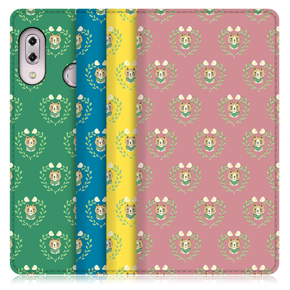 LOOF ANLOOF ZenFone 5 / 5Z / ZE620KL / ZS620KL用  高品質 手帳型ケース カード収納付き ベルトなし [-Paper Daisy-]