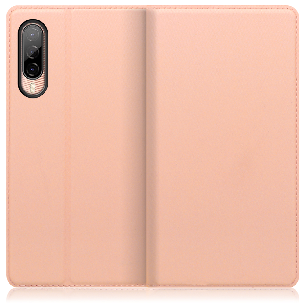 LOOF Skin slim Series HTC Desire 22 pro 用 [アンバーローズ] 薄い 軽量 手帳型ケース カード収納 幅広ポケット ベルトなし