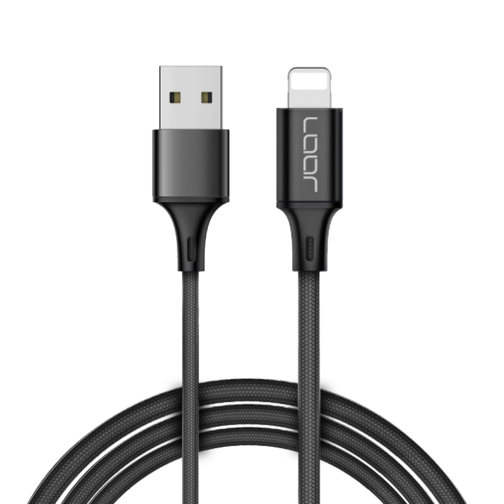 LOOF 180cm 8pin(Apple端末用) 充電ケーブル スマホ スマートフォン タブレット iPad アイパッド アンドロイド ナイロン 丈夫 頑丈 長持ち