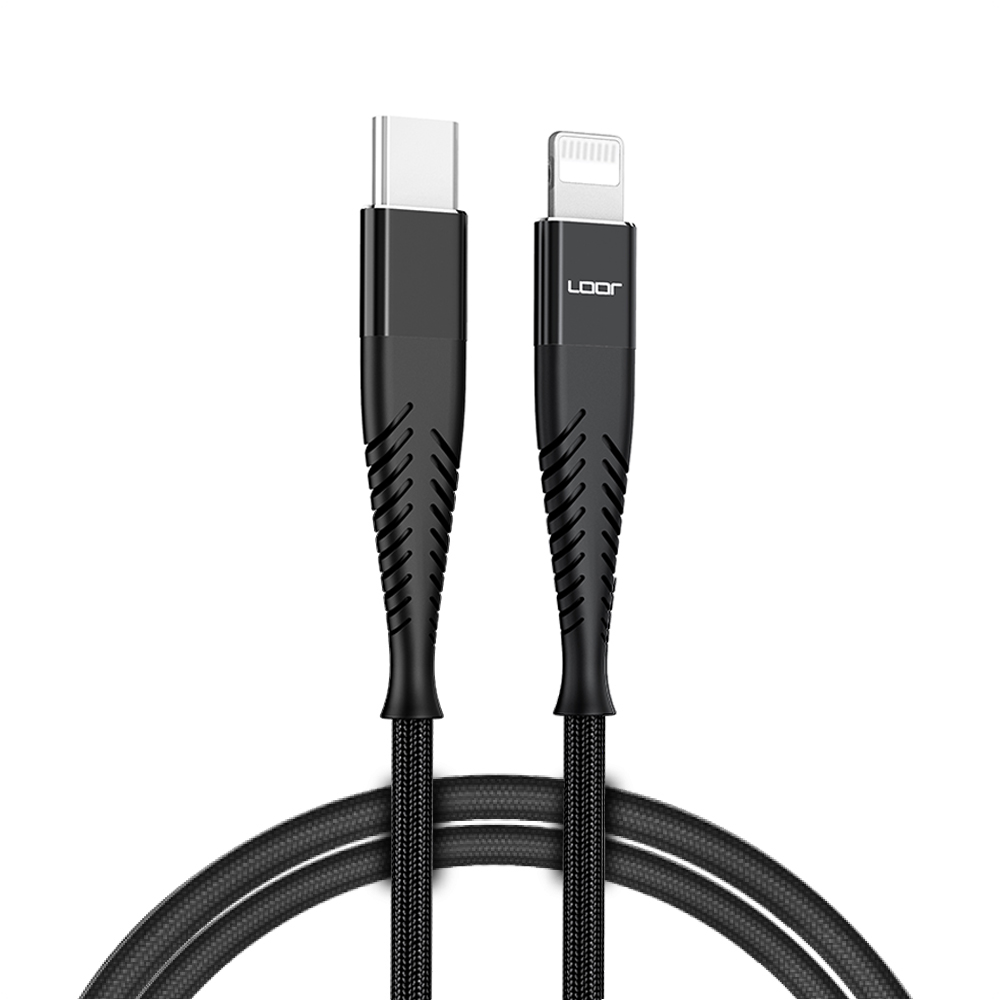 LOOF 100cm USB Type-C to 8pin(Apple端末用) 充電ケーブル PD急速充電対応 スマホ スマートフォン タブレット iPad アイパッド アンドロイド ナイロン 丈夫 頑丈 長持ち