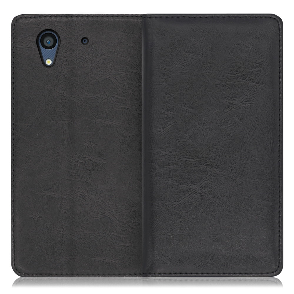 LOOF Royale FUJITSU arrows NX F-01K [ブラック] 手帳型 ケース カバー スマホケース 財布型 ブック型 大容量 カード収納 スタンド ベルトなし スマホカバー 本革 高品質 パス入れ カード入れ ストラップ ホール
