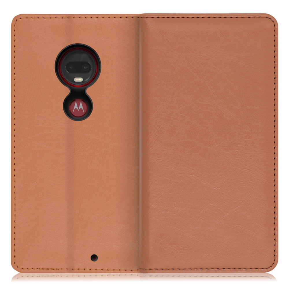 LOOF Royale motorola moto g7 / g7 plus [ブラウン] 手帳型 ケース カバー スマホケース 財布型 ブック型 大容量 カード収納 スタンド ベルトなし スマホカバー 本革 高品質 パス入れ カード入れ ストラップ ホール