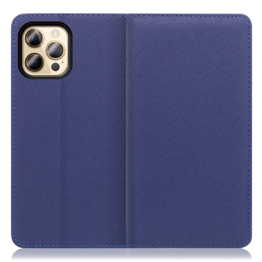 Looco Official Shop Loof Casual Series Iphone 12 Pro Max ネイビー シンプル 手帳型 ケース カード収納 幅広ポケット 傷に強い ベルトなし