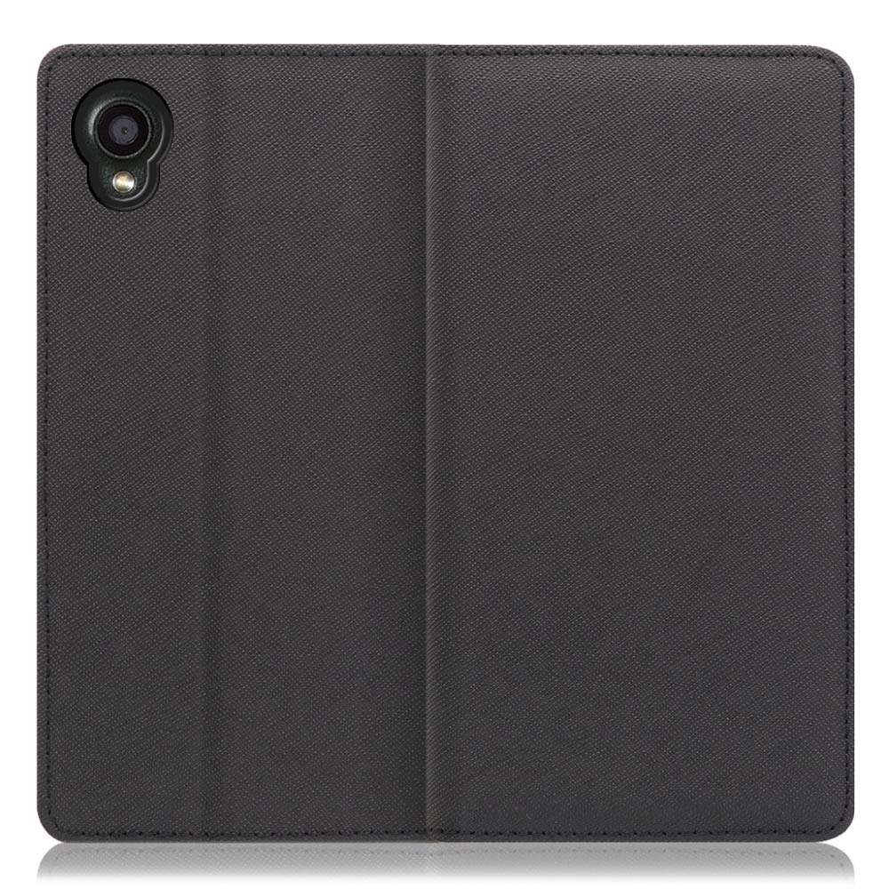 LOOF Casual Series DIGNO BX2  [ブラック] シンプル 手帳型ケース カード収納 幅広ポケット 傷に強い ベルトなし