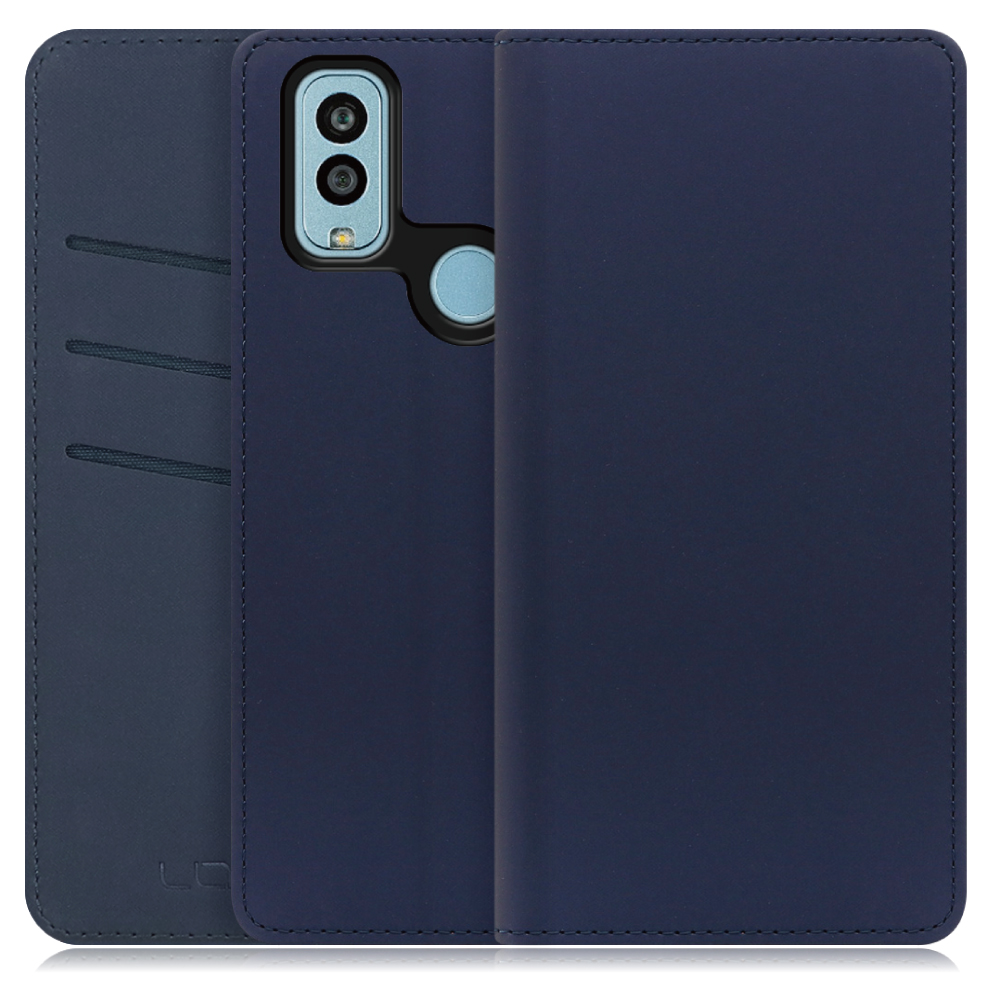 LOOF SKIN  Android One S9 / DIGNO SANGA edition / S9-KC / KC-S304 用 [ネイビー] ケース カバー 手帳型ケース スマホケース ブック型 手帳型カバー カードポケット カード収納