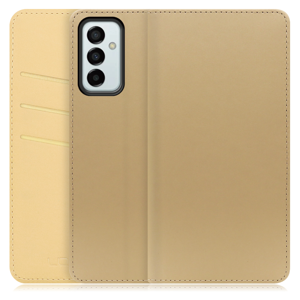 LOOF SKIN Series Galaxy M23 5G ギャラクシー 用  [ゴールド] ケース カバー 手帳型ケース スマホケース ブック型 手帳型カバー カードポケット カード収納