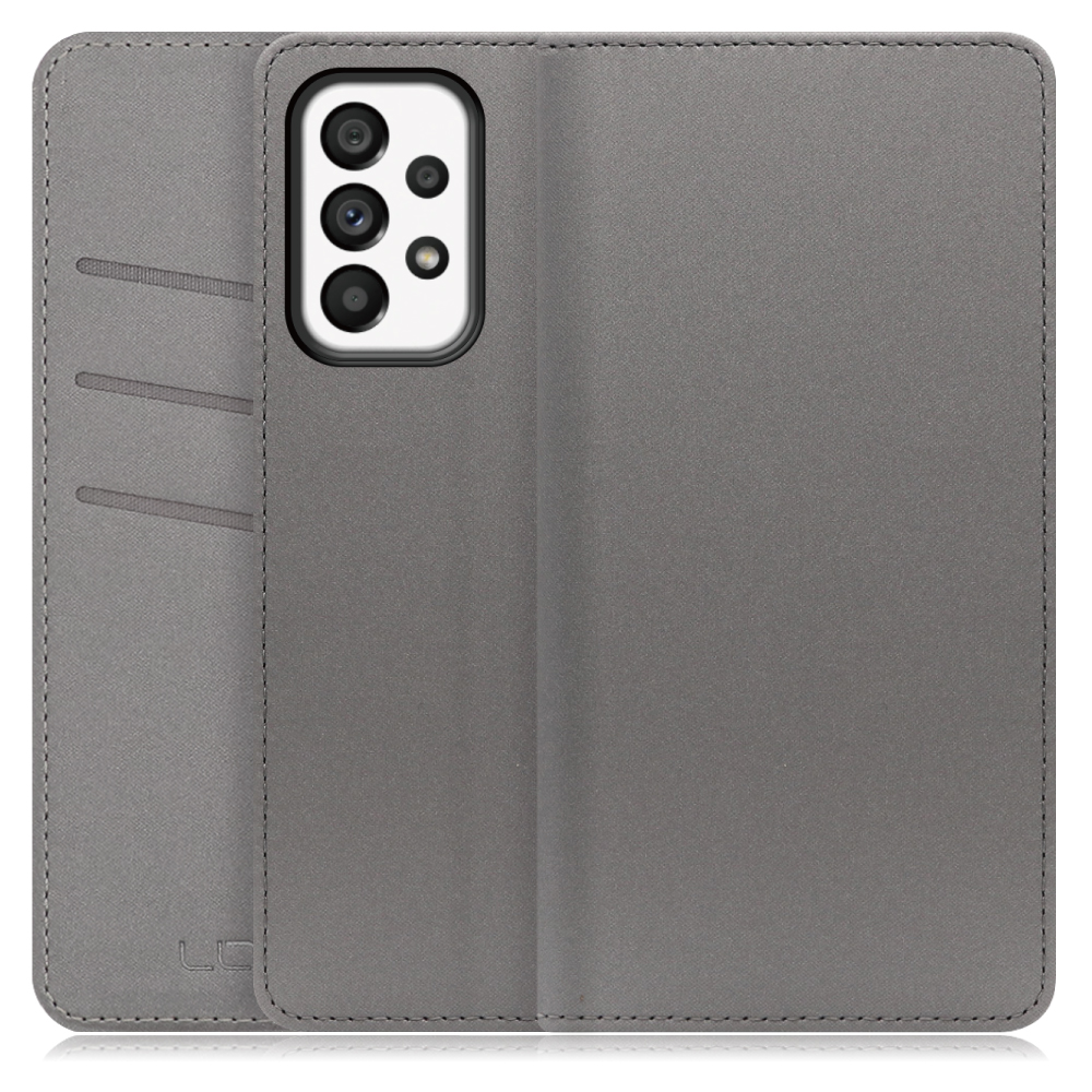 LOOF SKIN Series Galaxy A53 5G / SC-53C / SCG15 ギャラクシー 用  [グレー] ケース カバー 手帳型ケース スマホケース ブック型 手帳型カバー カードポケット カード収納