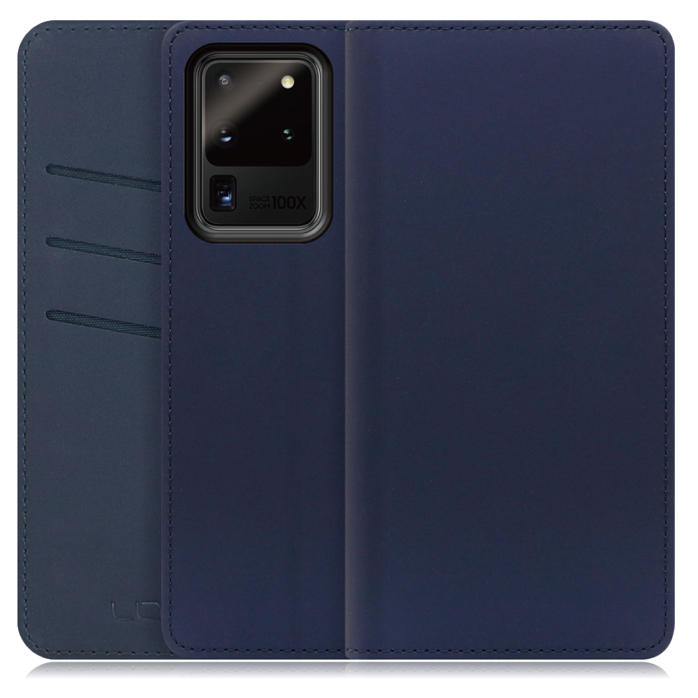 LOOF SKIN Series Galaxy S20 Ultra ギャラクシー 用 [ネイビー] ケース カバー 手帳型ケース スマホケース ブック型 手帳型カバー カードポケット カード収納