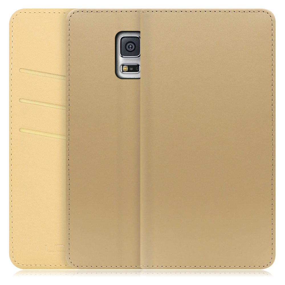 LOOF SKIN Series Galaxy S5 / SC-04F ギャラクシー 用  [ゴールド] ケース カバー 手帳型ケース スマホケース ブック型 手帳型カバー カードポケット カード収納
