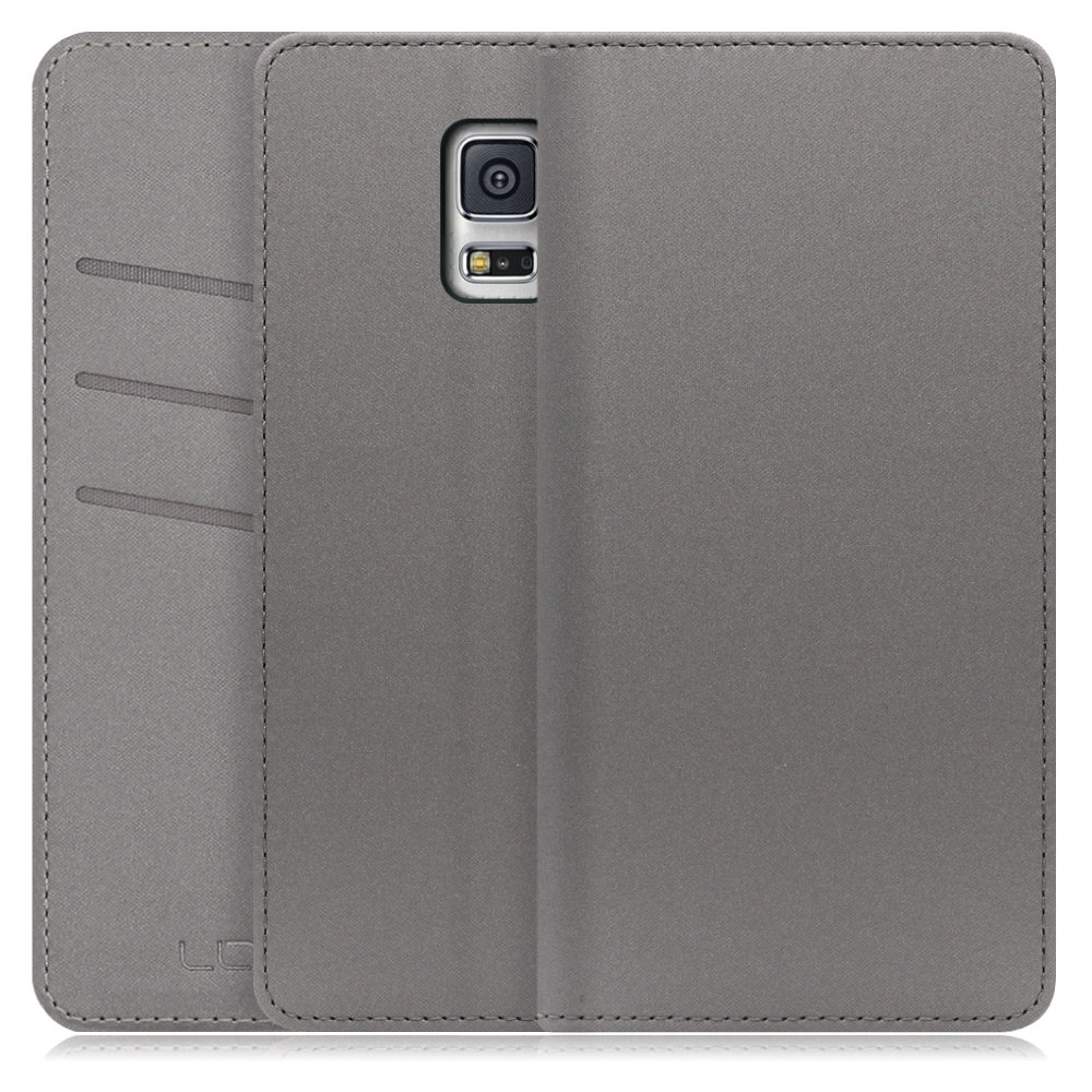 LOOF SKIN Series Galaxy S5 / SC-04F ギャラクシー 用  [グレー] ケース カバー 手帳型ケース スマホケース ブック型 手帳型カバー カードポケット カード収納