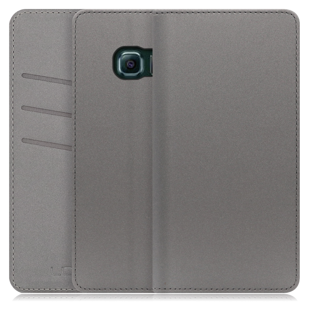 LOOF SKIN Series Galaxy S6 edge / SC-04G / SCV31 ギャラクシー 用  [グレー] ケース カバー 手帳型ケース スマホケース ブック型 手帳型カバー カードポケット カード収納