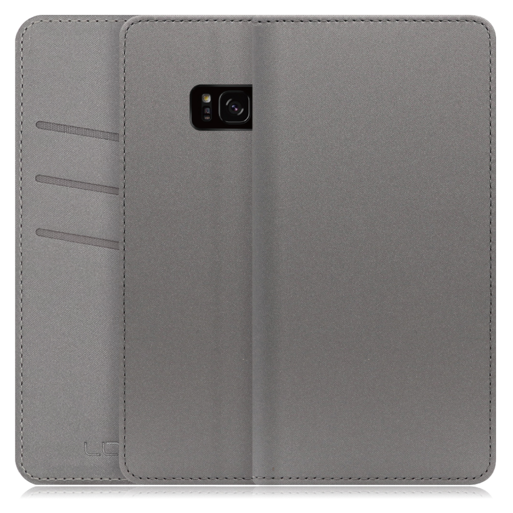 LOOF SKIN Series Galaxy S8+ / SC-03J / SCV35 ギャラクシー 用  [グレー] ケース カバー 手帳型ケース スマホケース ブック型 手帳型カバー カードポケット カード収納