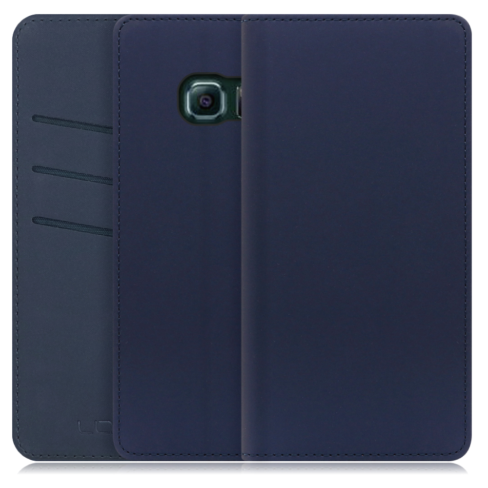LOOF SKIN Series Galaxy S6 edge / SC-04G / SCV31 ギャラクシー 用 [ネイビー] ケース カバー 手帳型ケース スマホケース ブック型 手帳型カバー カードポケット カード収納