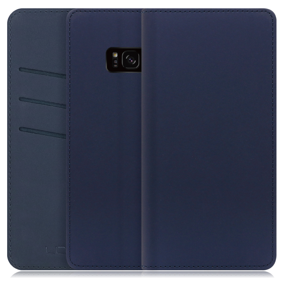 LOOF SKIN Series Galaxy S8 / SC-02J / SCV36 ギャラクシー 用 [ネイビー] ケース カバー 手帳型ケース スマホケース ブック型 手帳型カバー カードポケット カード収納