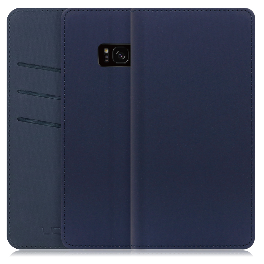 LooCo Official Shop LOOF SKIN Series Galaxy S8 SC-02J SCV36 ギャラクシー 用  [ネイビー] ケース カバー 手帳型ケース スマホケース ブック型 手帳型カバー カードポケット カード収納