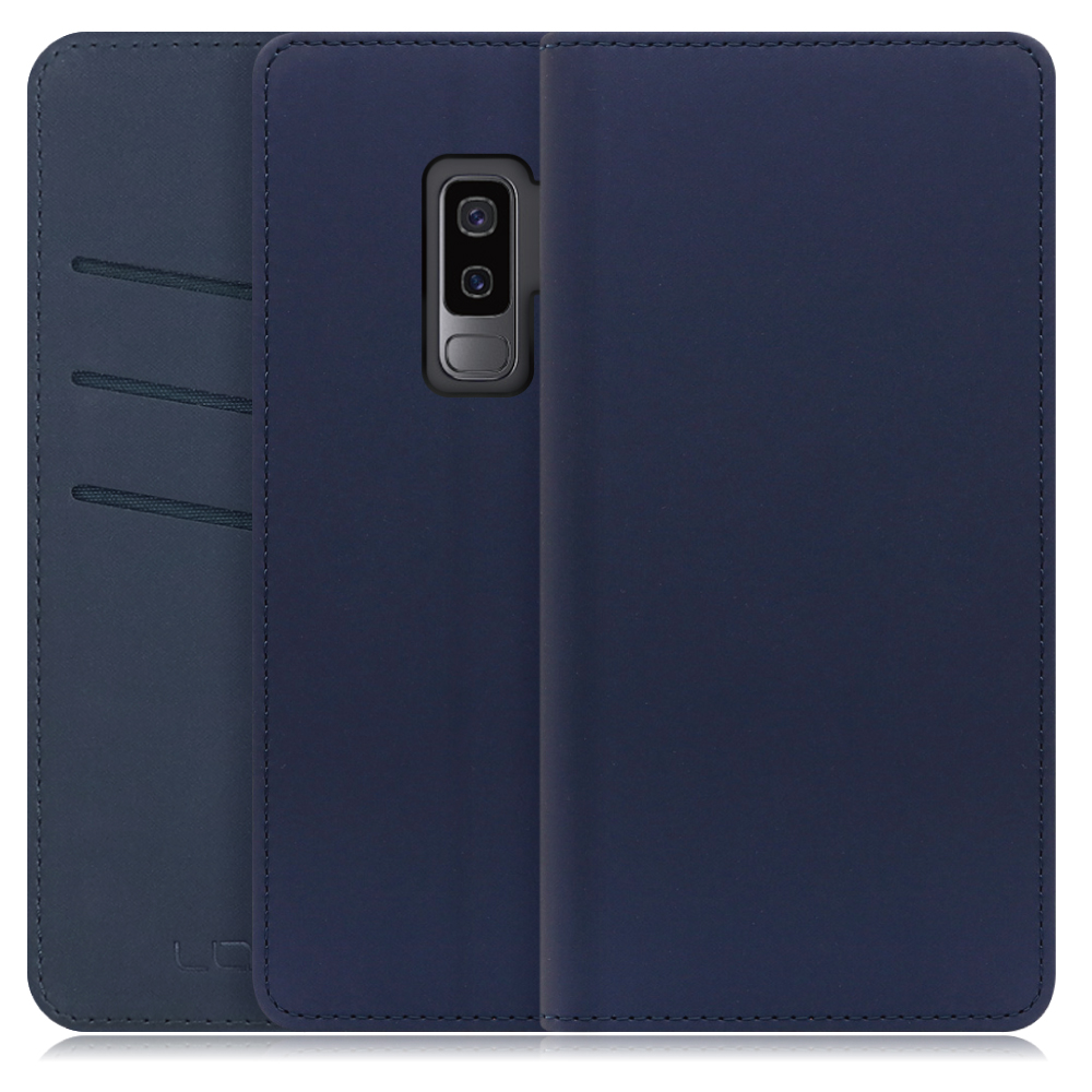 LOOF SKIN Series Galaxy S9+ / SC-03K / SCV39 ギャラクシー 用 [ネイビー] ケース カバー 手帳型ケース スマホケース ブック型 手帳型カバー カードポケット カード収納