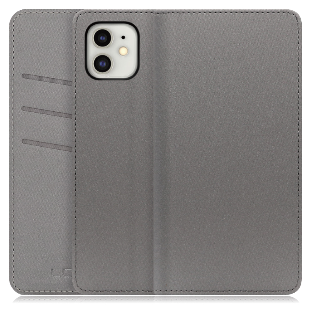 LOOF SKIN Series iPhone 11 アイフォン 11 用  [グレー] ケース カバー 手帳型ケース スマホケース ブック型 手帳型カバー カードポケット カード収納