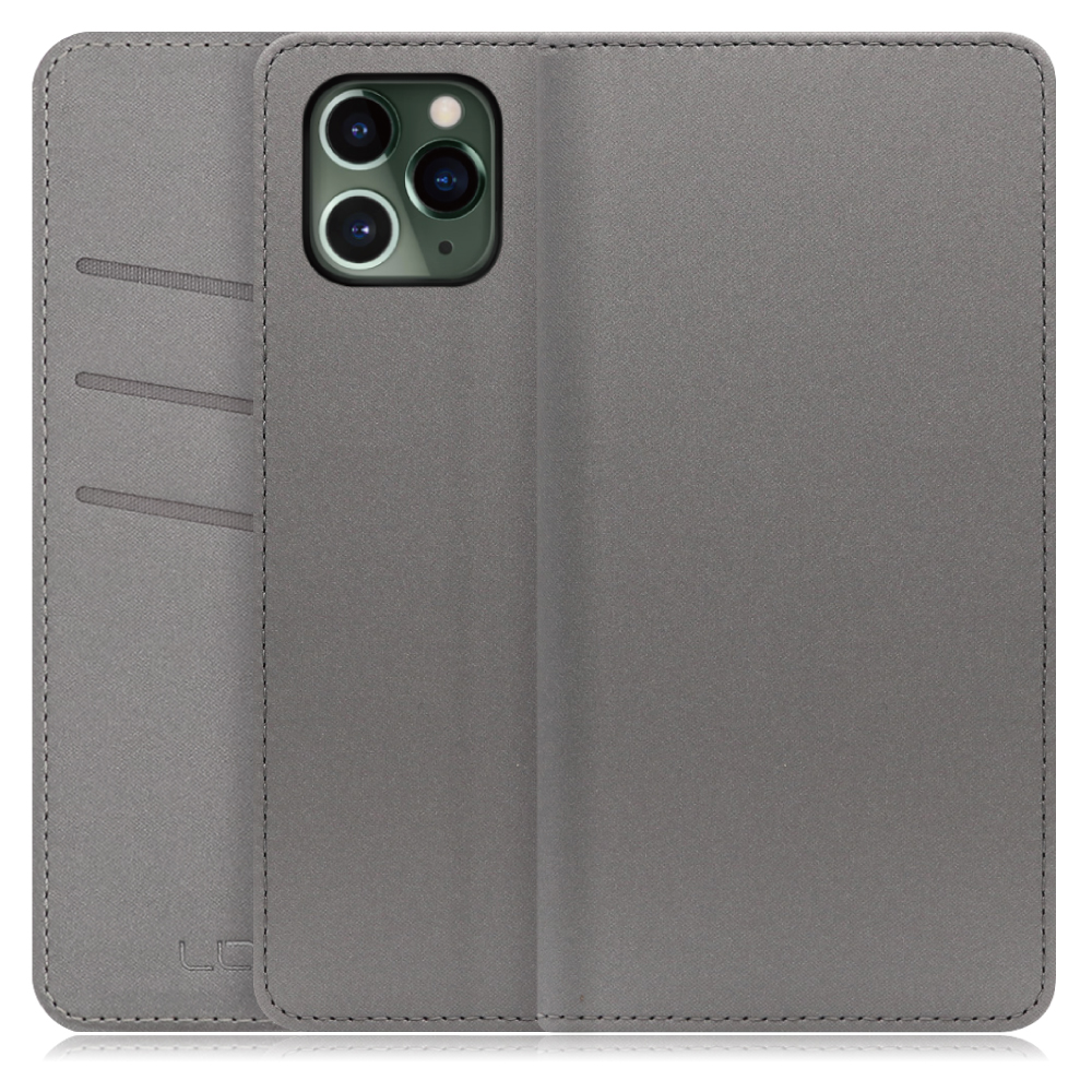LOOF SKIN Series iPhone 11 Pro アイフォン 11 プロ 用  [グレー] ケース カバー 手帳型ケース スマホケース ブック型 手帳型カバー カードポケット カード収納