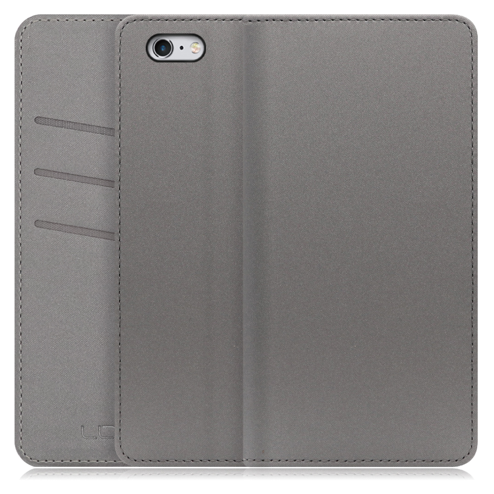 LOOF SKIN Series iPhone 6 Plus / 6s Plus アイフォン 6 6s プラス 用  [グレー] ケース カバー 手帳型ケース スマホケース ブック型 手帳型カバー カードポケット カード収納