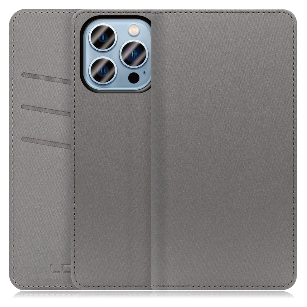 LOOF SKIN Series iPhone 13 Pro アイフォン 13 プロ 用  [グレー] ケース カバー 手帳型ケース スマホケース ブック型 手帳型カバー カードポケット カード収納
