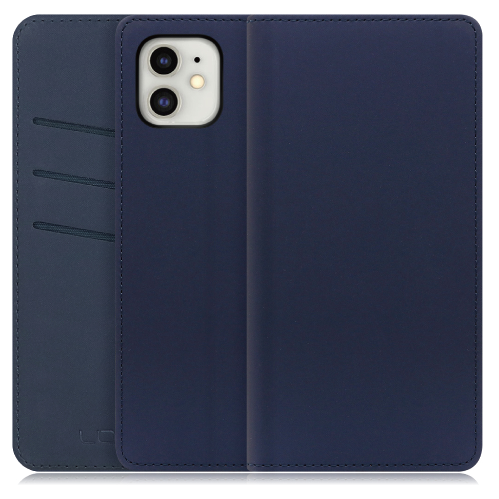 LOOF SKIN Series iPhone 11 アイフォン 11 用 [ネイビー] ケース カバー 手帳型ケース スマホケース ブック型 手帳型カバー カードポケット カード収納