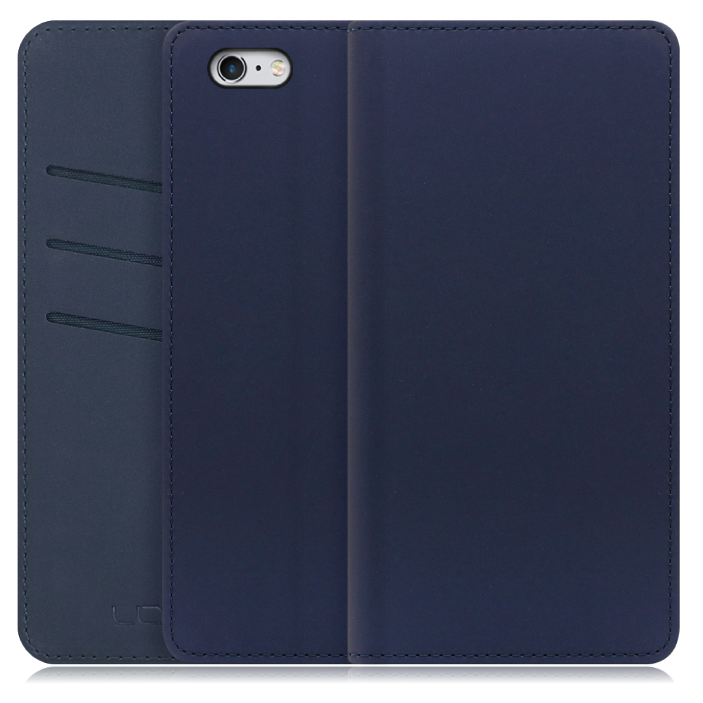 LOOF SKIN Series iPhone 6 Plus / 6s Plus アイフォン 6 6s プラス 用 [ネイビー] ケース カバー 手帳型ケース スマホケース ブック型 手帳型カバー カードポケット カード収納