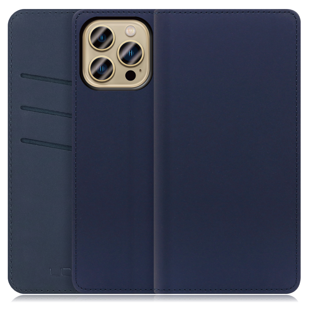 LOOF SKIN Series iPhone 13 Pro Max アイフォン 13 プロ マックス 用 [ネイビー] ケース カバー 手帳型ケース スマホケース ブック型 手帳型カバー カードポケット カード収納