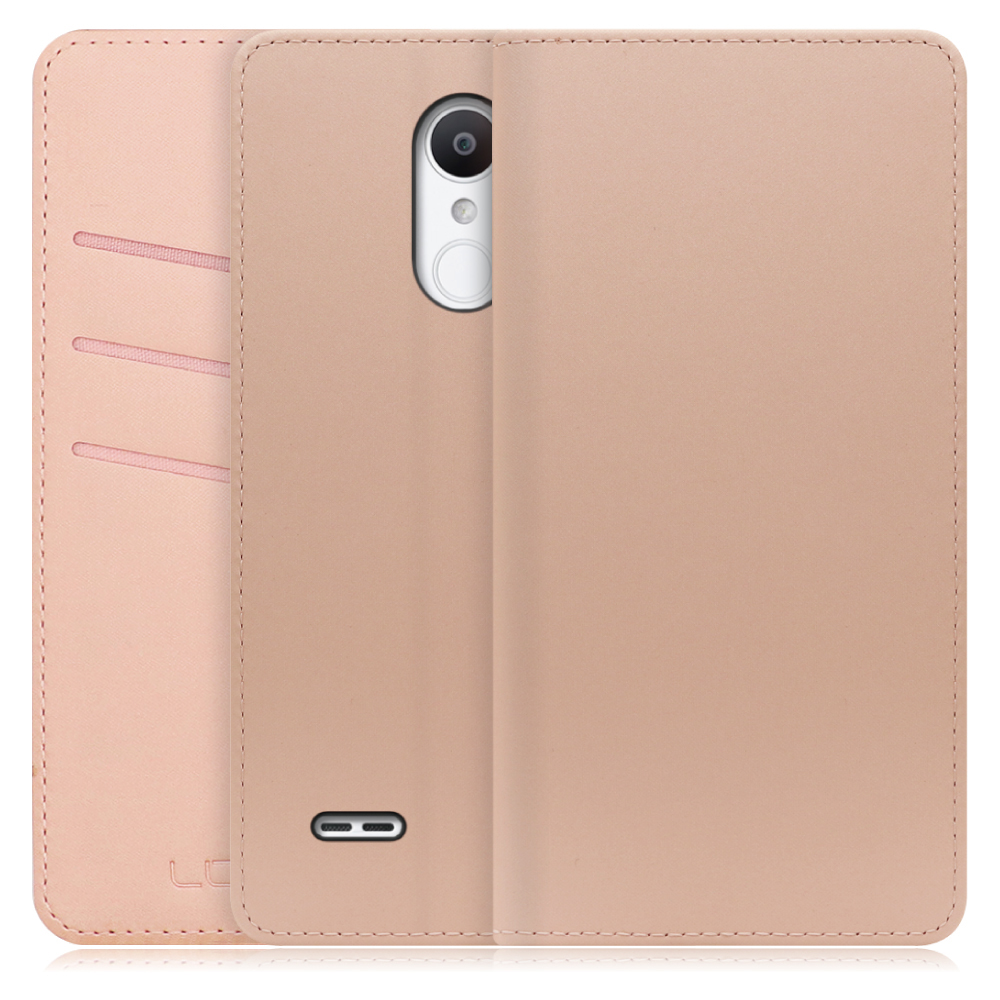 LOOF SKIN Series LG it / LGV36 用 [シャンパンローズ] ケース カバー 手帳型ケース スマホケース ブック型 手帳型カバー カードポケット カード収納