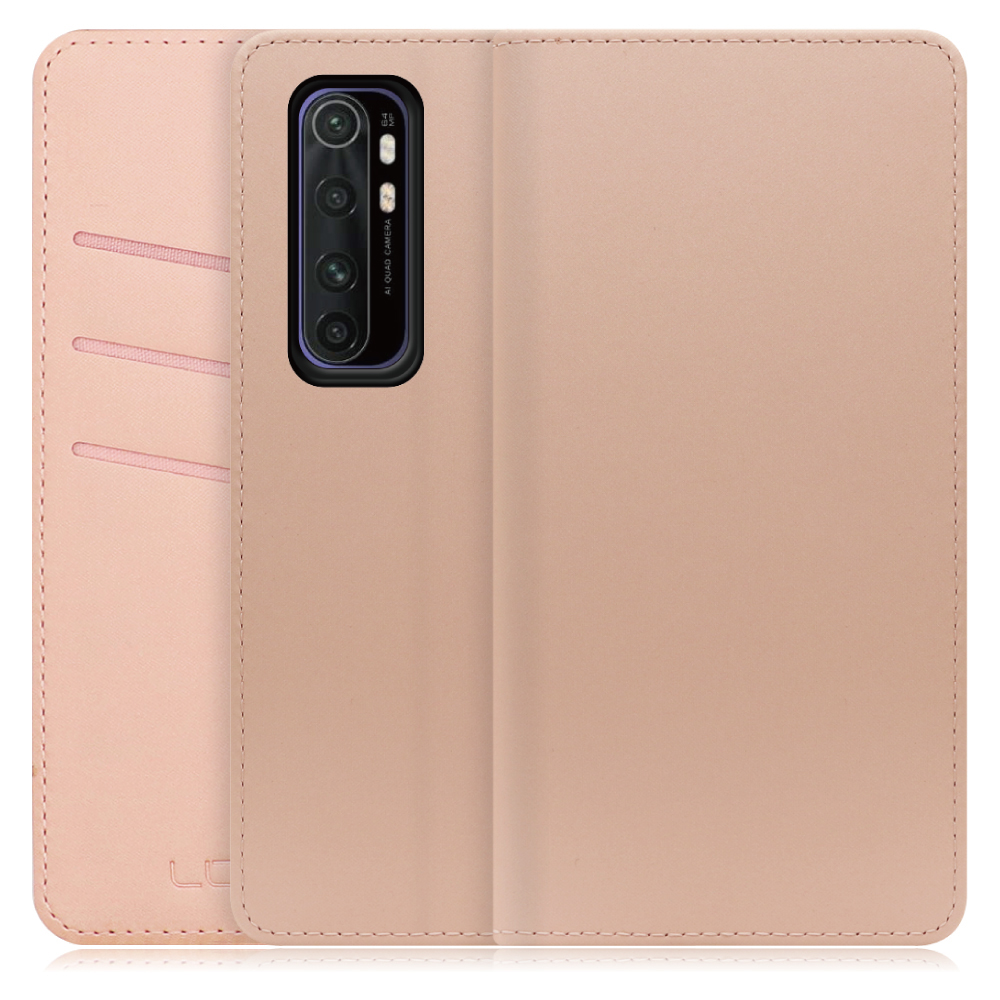 LOOF SKIN Series Xiaomi Mi Note 10 Lite  用 [シャンパンローズ] ケース カバー 手帳型ケース スマホケース ブック型 手帳型カバー カードポケット カード収納