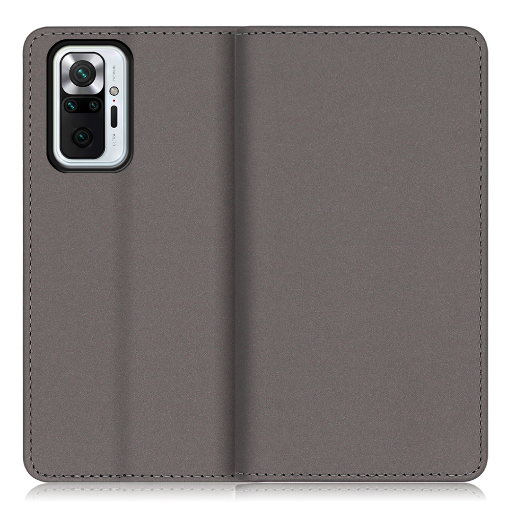 Looco Official Shop Loof Skin Xiaomi Redmi Note 10 Pro グレー ケース カバー 手帳型ケース スマホケース ブック型 手帳型カバー カードポケット カード収納