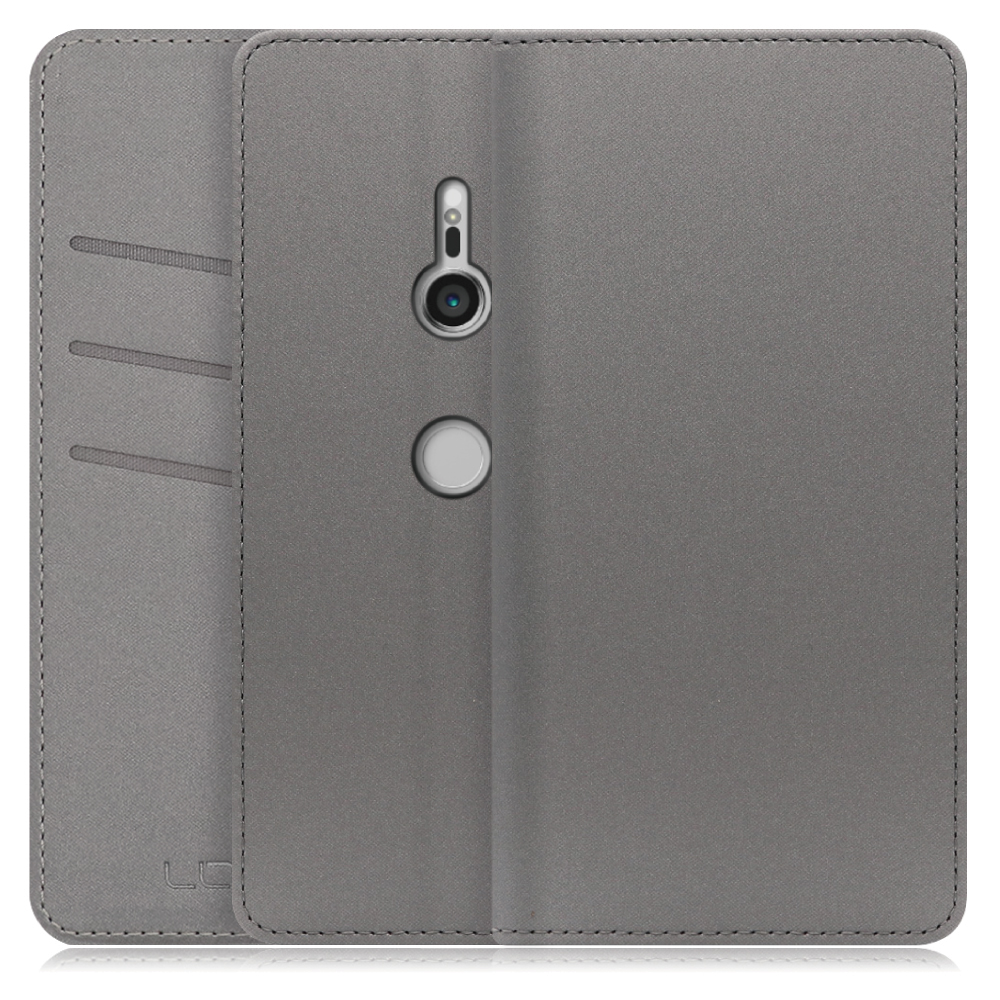 LOOF SKIN Series Xperia XZ3 / SO-01L / SOV39 用  [グレー] ケース カバー 手帳型ケース スマホケース ブック型 手帳型カバー カードポケット カード収納