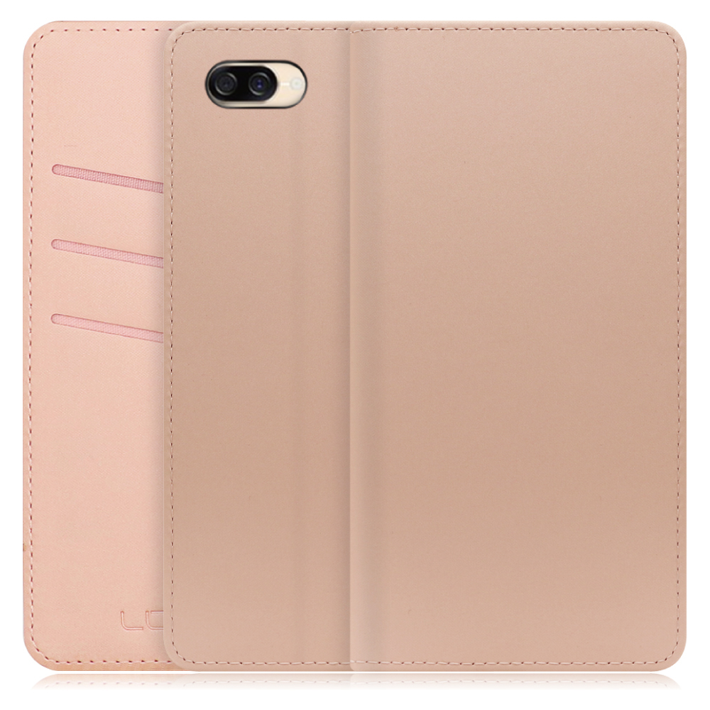 LOOF SKIN Series ZenFone 4 Max / ZC520KL 用 [シャンパンローズ] ケース カバー 手帳型ケース スマホケース ブック型 手帳型カバー カードポケット カード収納