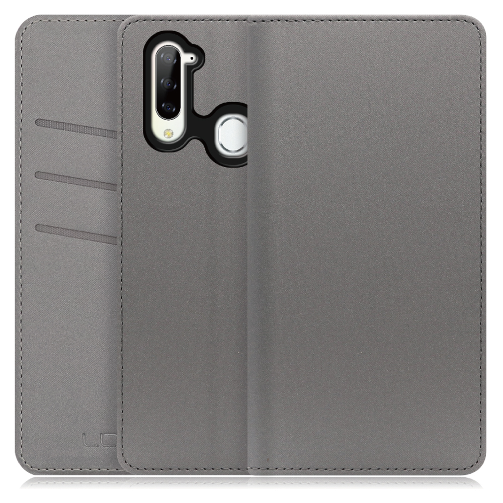 LOOF SKIN Series Libero 5G 用  [グレー] ケース カバー 手帳型ケース スマホケース ブック型 手帳型カバー カードポケット カード収納