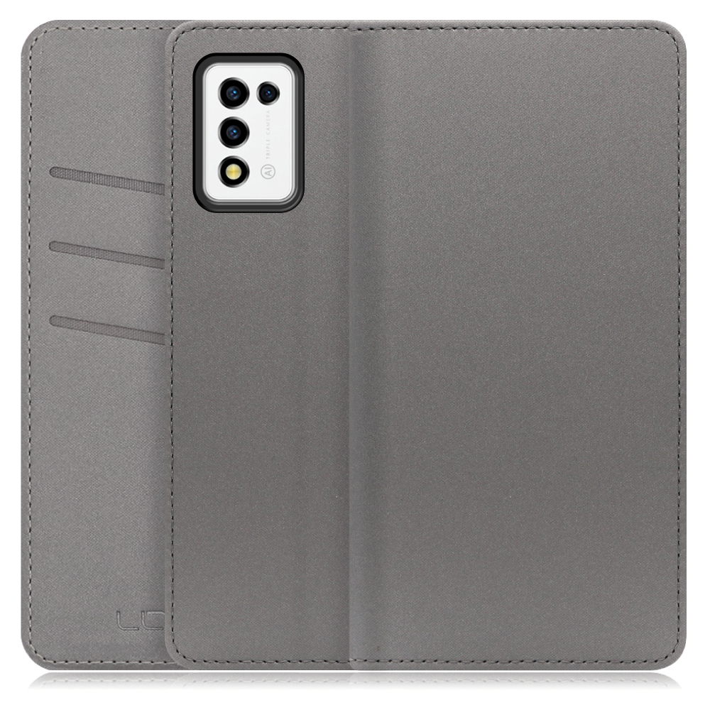 LOOF SKIN Series Libero 5G III / A202ZT 用  [グレー] ケース カバー 手帳型ケース スマホケース ブック型 手帳型カバー カードポケット カード収納