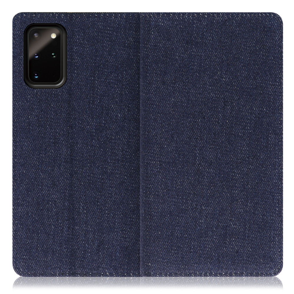 LOOF Denim Galaxy S20+ 5G / SC-52A / SCG02 用 [ブルー] デニム生地を使用 手帳型ケース カード収納付き ベルトなし