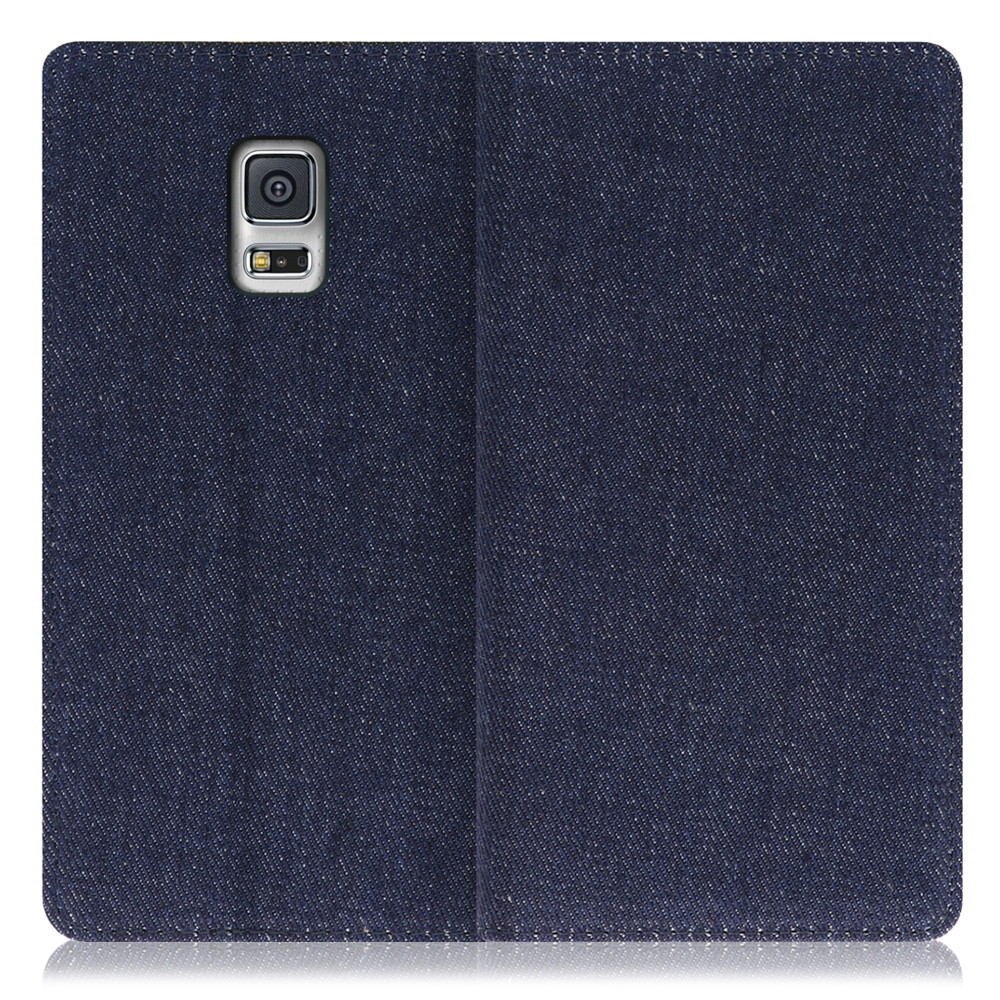 LOOF Denim Galaxy S5 / SC-04F 用 [ブルー] デニム生地を使用 手帳型ケース カード収納付き ベルトなし
