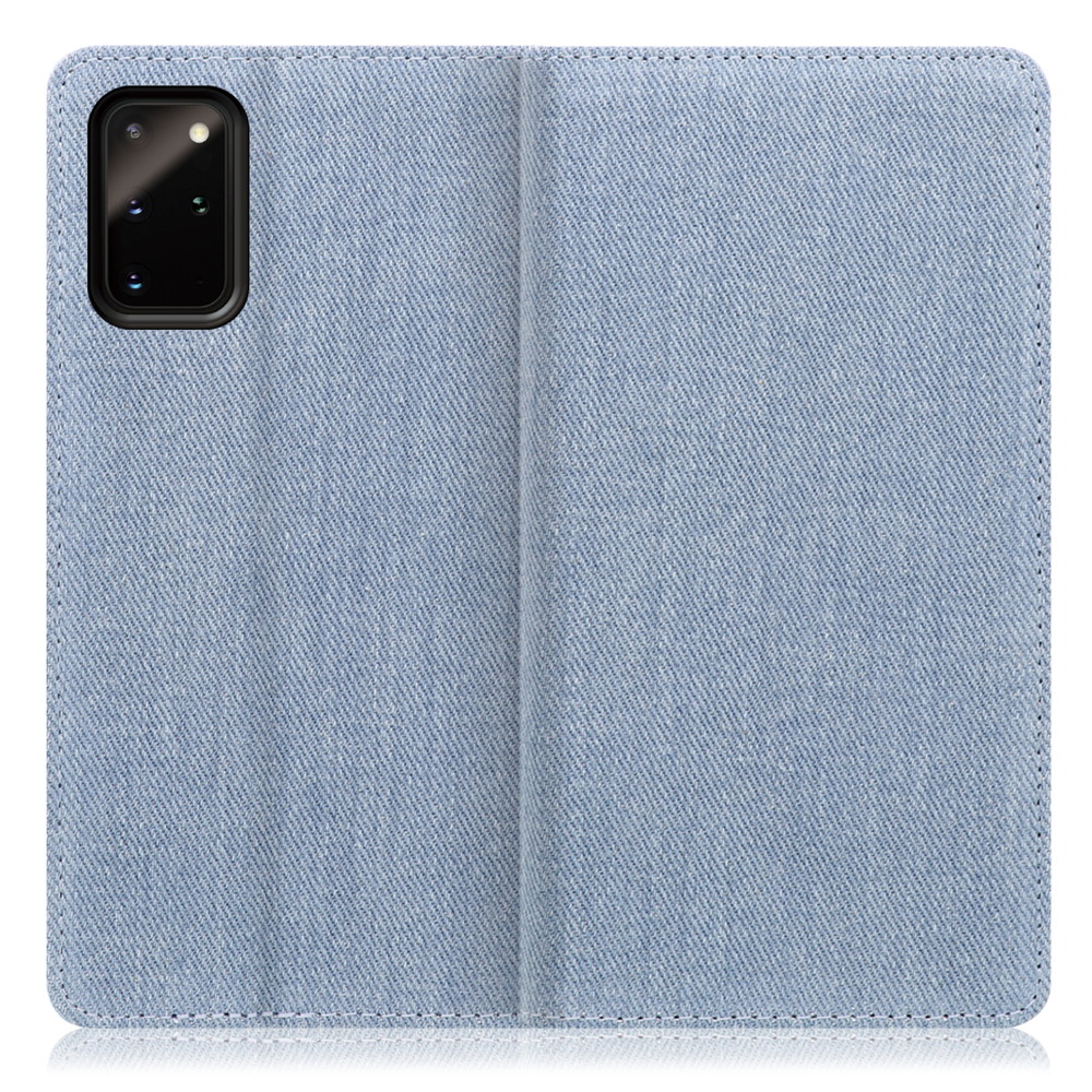 LOOF Denim Galaxy S20+ 5G / SC-52A / SCG02 用 [ライトブルー] デニム 手帳型ケース カード収納付き ベルトなし