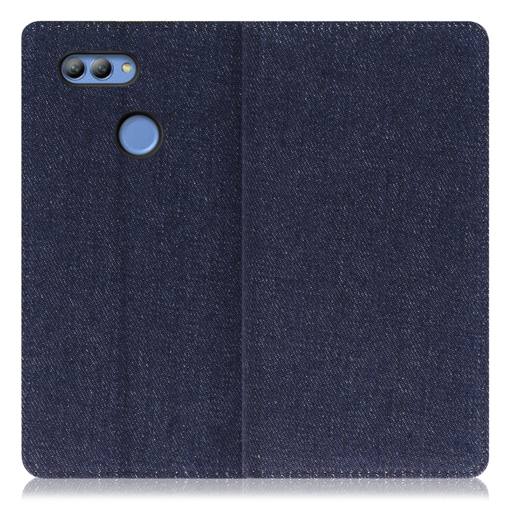 LOOF Denim HUAWEI nova 2 / HMV31 用 [ブルー] デニム生地を使用 手帳型ケース カード収納付き ベルトなし