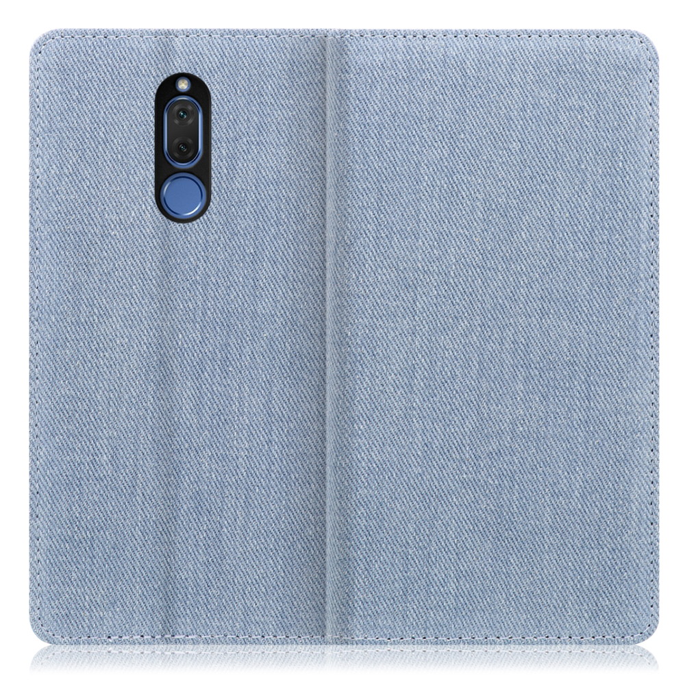 LOOF Denim HUAWEI Mate 10 lite / RNE-L25 用 [ライトブルー] デニム 手帳型ケース カード収納付き ベルトなし