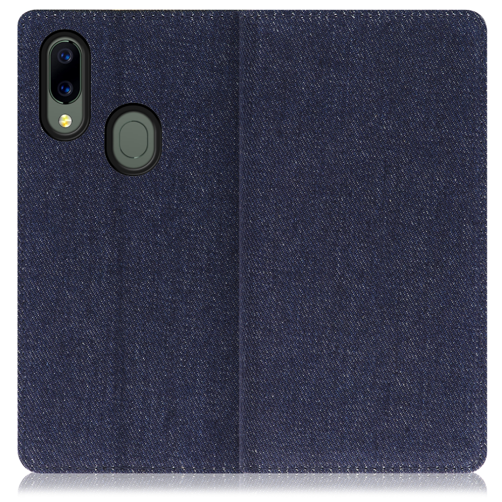 LOOF Denim UMIDIGI A3X 用 [ブルー] デニム生地を使用 手帳型ケース カード収納付き ベルトなし