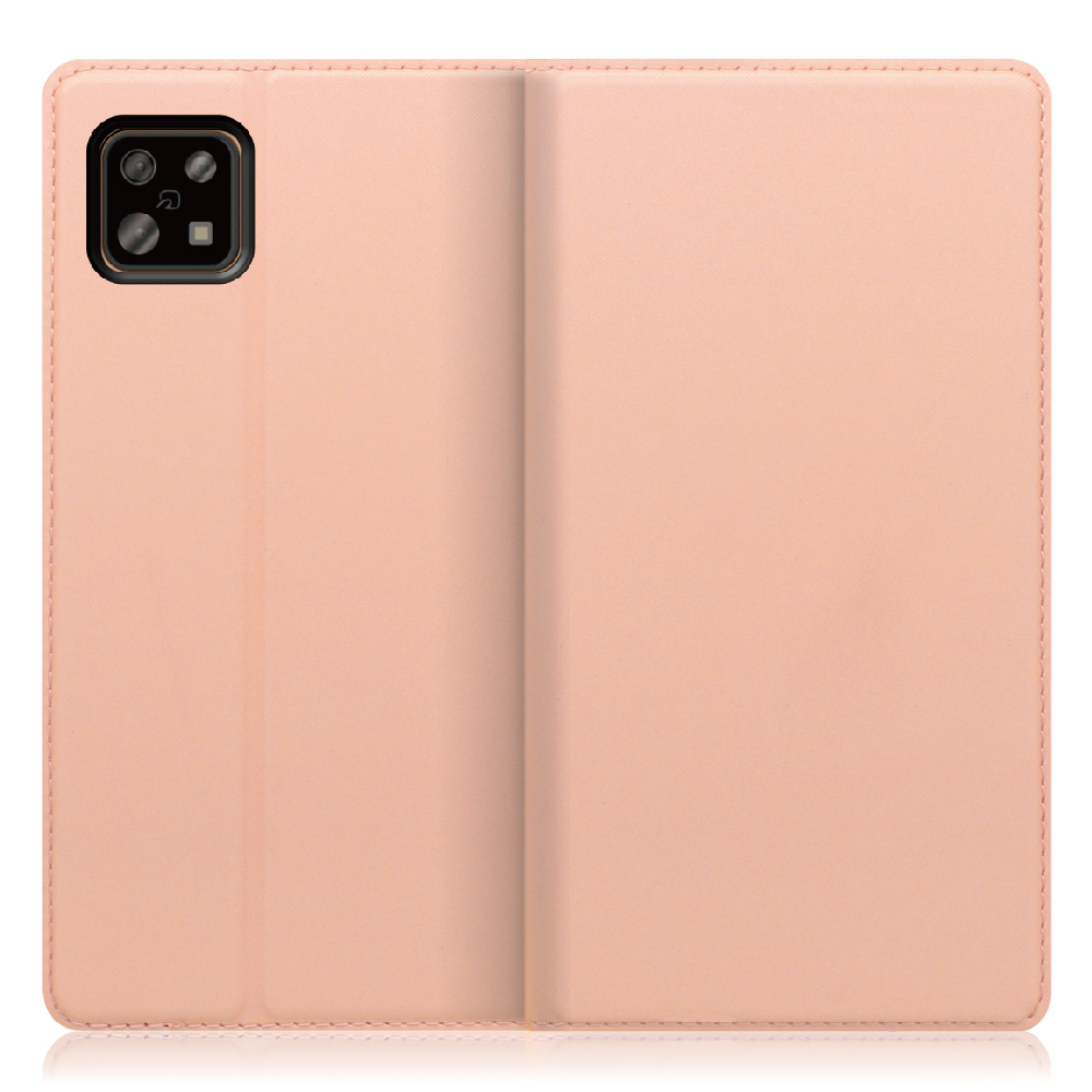 LooCo Official Shop / LOOF Skin slim Series AQUOS sense6 / sense6s / SHG05  / SH-54B / SHG07 [アンバーローズ] 薄い 軽量 手帳型ケース カード収納 幅広ポケット ベルトなし