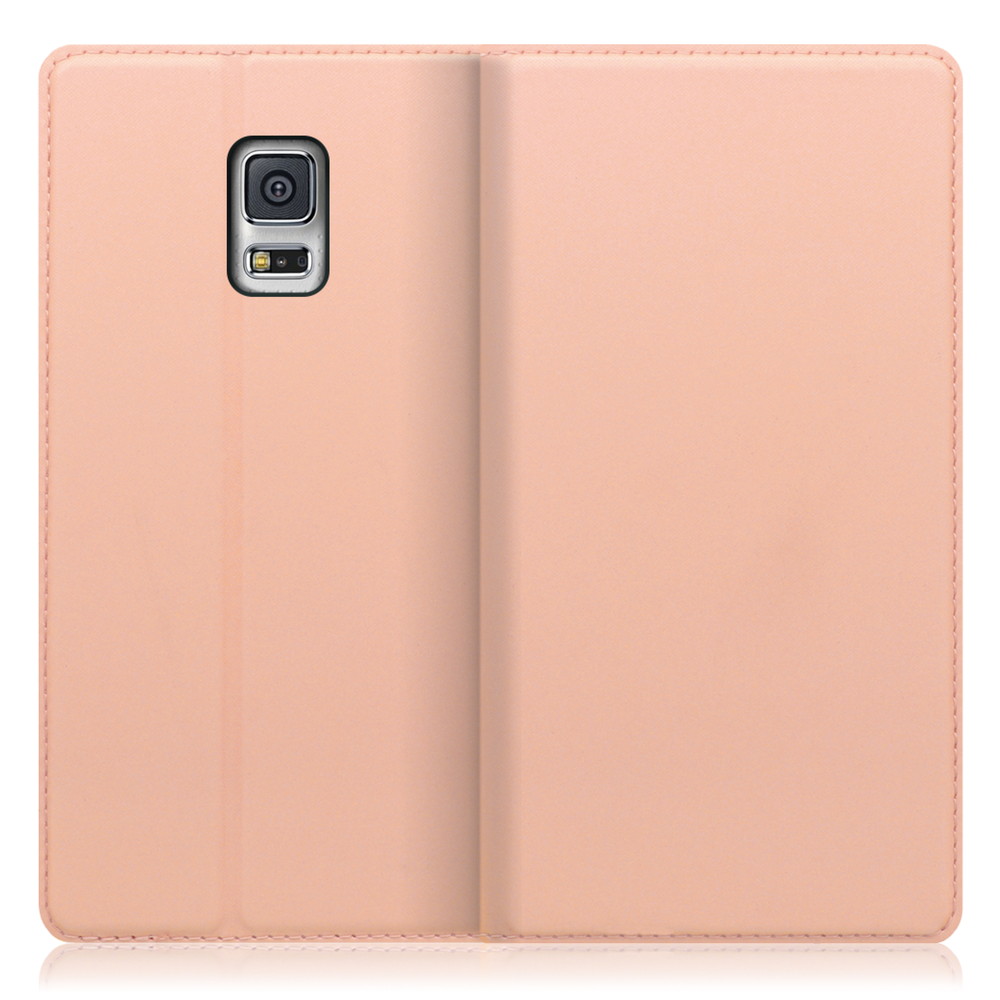 LOOF SKIN SLIM Galaxy S5 / SC-04F 用 [アンバーローズ] 薄い 軽量 手帳型ケース カード収納 幅広ポケット ベルトなし
