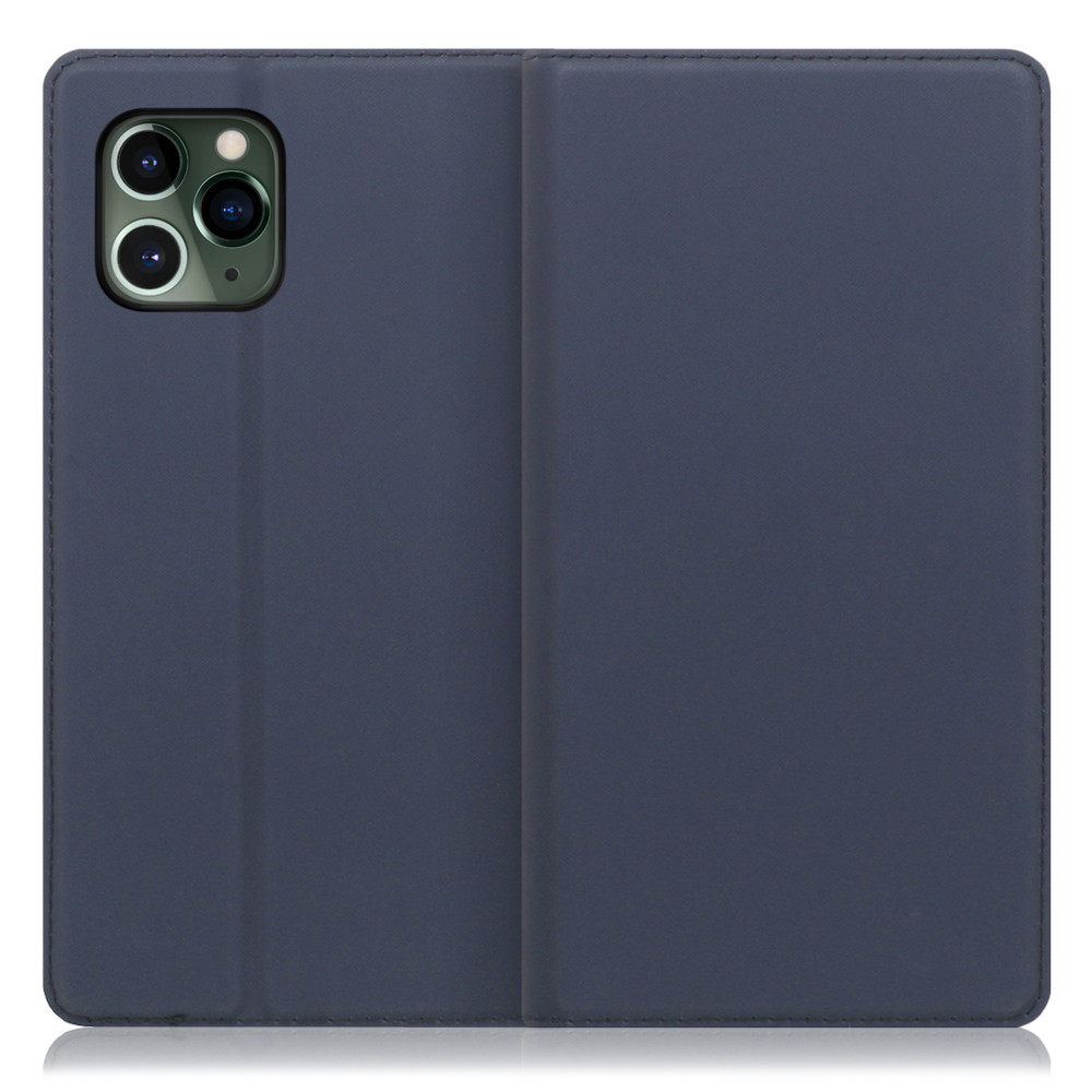 Looco Official Shop Loof Skin Slim Iphone 11 Pro 用 薄い 軽量 手帳型ケース カード収納 幅広ポケット ベルトなし ネイビー Looco Official Shop Loof Skin Slim Iphone 11 Pro 用 薄い 軽量 手帳型ケース カード収納 幅広ポケット ベルトなし ネイビー