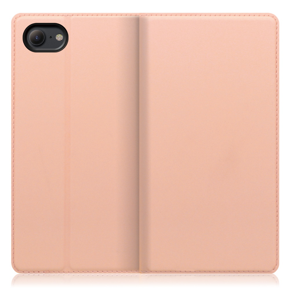 LOOF Skin slim iPhone 7 / 8 / SE(第2/3世代)用 [アンバーローズ] 薄い 軽量 手帳型ケース カード収納 幅広ポケット ベルトなし