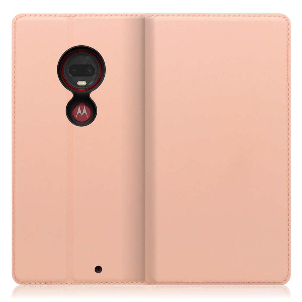 LOOF Skin slim motorola moto g7 / g7 plus 用 [アンバーローズ] 薄い 軽量 手帳型ケース カード収納 幅広ポケット ベルトなし